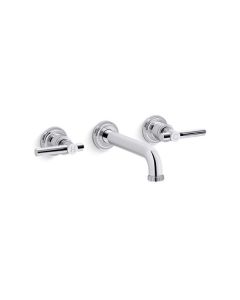 WALL-MOUNT SINK FAUCET, LEVER HANDLES