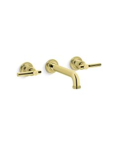 WALL-MOUNT SINK FAUCET, LEVER HANDLES