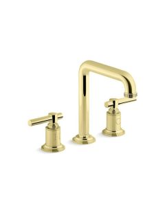 DECK-MOUNT BATH FAUCET, LEVER HANDLES