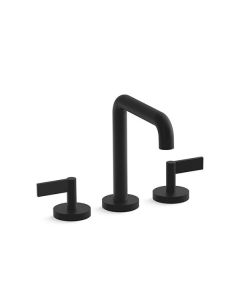DECK-MOUNT BATH FAUCET, TALL SPOUT, LEVER HANDLES