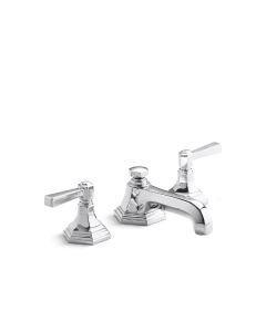 SINK FAUCET, LOW SPOUT, LEVER HANDLES