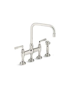KITCHEN FAUCET WITH SIDESPRAY, LEVER HANDLES
