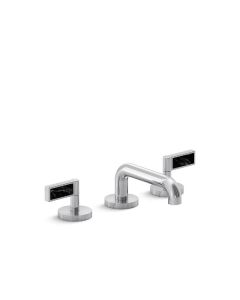 SINK FAUCET, LOW SPOUT, NERO MARQUINA HANDLES