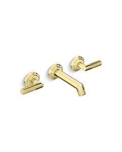 WALL-MOUNT SINK FAUCET, LEVER HANDLES