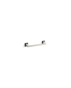 TOWEL BAR, 12" WITH MATTE BLACK ACCENTS