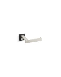 TOILET PAPER HOLDER, WITH MATTE BLACK ACCENTS