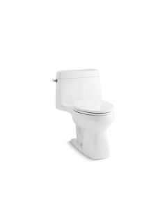 ONE-PIECE HIGH-EFFICIENCY TOILET, LESS SEAT
